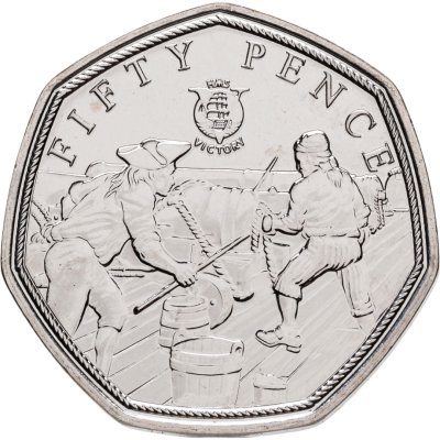 купить Джерси 50 пенсов (pence) 2022 "HMS Victory - Пушки стреляют"