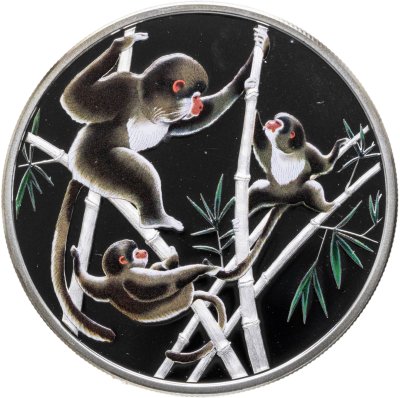 купить Токелау 2 доллара 2016 «Игривые обезьяны в бамбуке»