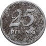 Купить Германия "Мангейм" 25 пфеннигов 1919 нотгельд
