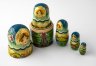 Купить Матрёшка 5-ти кукольная "Народные гуляния", дерево, ручная роспись, Российская Федерация, 2020-2021 гг.