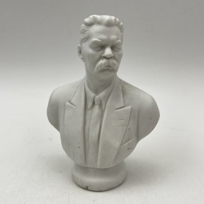 купить Бюст "Максим Горький", бисквит, Ленинградский фарфоровый завод (ЛФЗ), СССР, 1950-1960 гг.