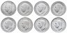 Купить Великобритания набор из 8 монет 6 пенсов (pence) 1928-1944