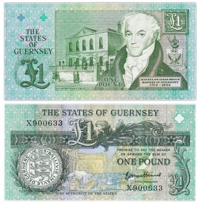 купить Гернси 1 фунт 1980-1989 г.