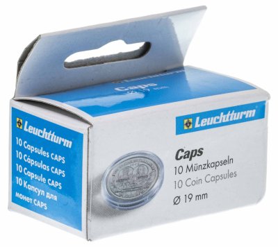 купить Круглая капсула для монет Leuchtturm 19 мм