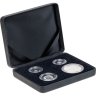 Купить Великобритания 2023 набор из 4-х монет "Фракциональный обратный матовый набор "Британия"" в футляре с сертификатом