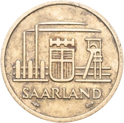 купить Саар 20 франков (francs) 1954