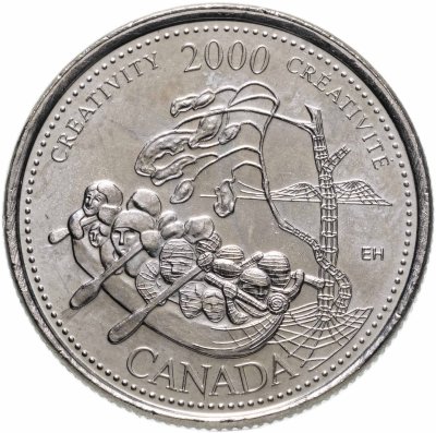 купить Канада 25 центов (cents) 2000 "Миллениум- Креативность"