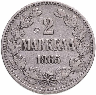 Купить 2 марки 1865 S монета для Финляндии