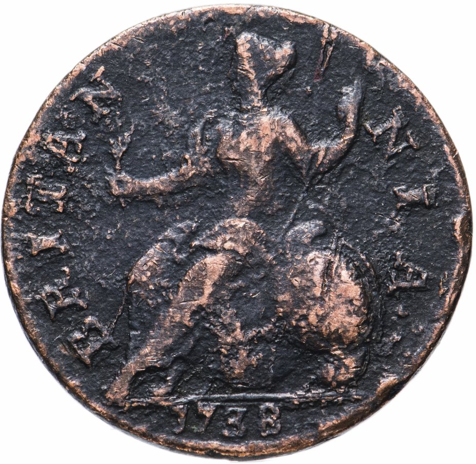 купить Великобритания 1/2 пенни (penny) 1738