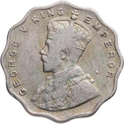 купить Индия (Британская) 1 анна (anna) 1935 • знак монетного двора: "•" - Бомбей