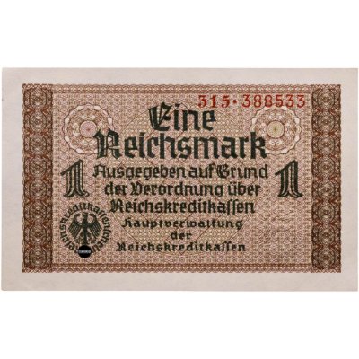 купить Германия 1 рейхсмарка (reichsmark) 1940-1945 "Немецкие оккупационные территории"