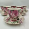 Купить Сервиз чайный "Royal collection" с цветочным декором на 6 персон (6 чайных пар, 6 подставок и 6 ложек) в оригинальной коробке, фарфор, печать, Китай, 2000-2020 гг.