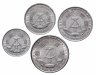 Купить Германия, ГДР набор из 4 монет 1958-1990, случайный год