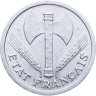 Купить Франция 2 франка (francs) 1944 B ÉTAT FRANÇAIS знак монетного двора: "B" - Бомон-ле-Роже