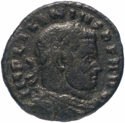 Купить Римская Империя Лициний I 308–324гг фоллис (реверс: Сол стоит влево)