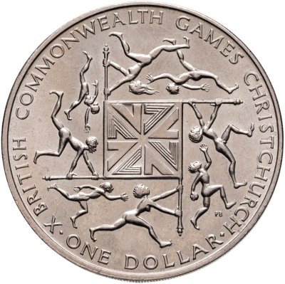 купить Новая Зеландия 1 доллар (dollar) 1974 "X Британские Игры Содружества"