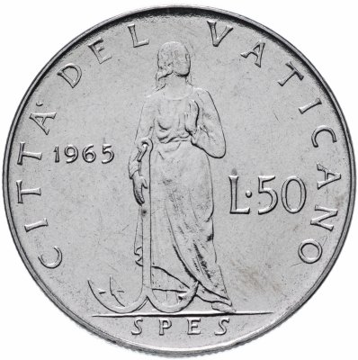 купить Ватикан 50 лир (lire) 1963-1965