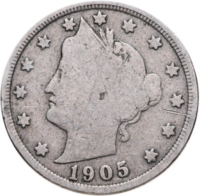 купить США 5 центов (cents) 1905 Liberty Nickel