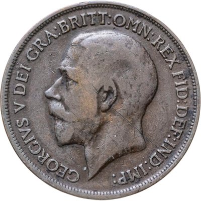 купить Великобритания 1 пенни (penny) 1917