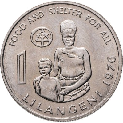 купить Свазиленд 1 лилангени (lilangeni) 1976 "ФАО - Еда и убежище для всех"