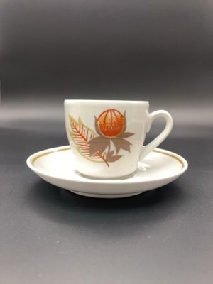 купить Кофейная пара, ДФЗ Вербилки, СССР, фарфор, Дмитровский фарфоровый завод (ДФЗ Вербилки), СССР, 1970-1990 гг.
