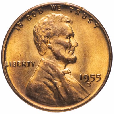 купить США 1 цент 1955 S
