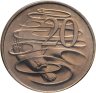 Купить Австралия 20 центов (cents) 1980 в конверте с маркой