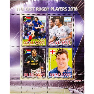 купить Малави набор марок 1 квартблок "Спорт. Футбол" 2008