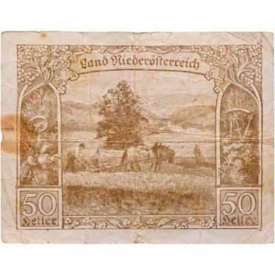 купить Австрия, нотгельды, Нижняя Австрия 50 геллеров 1920