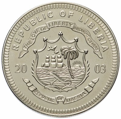 купить Либерия 5 долларов 2003 "Олимпийские игры 2004"