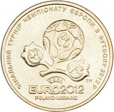 купить Украина 1 гривна 2012 Чемпионат Европы по футболу 2012
