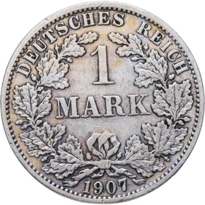 купить Германия 1 марка (mark) 1907 A знак монетного двора: "A" - Берлин