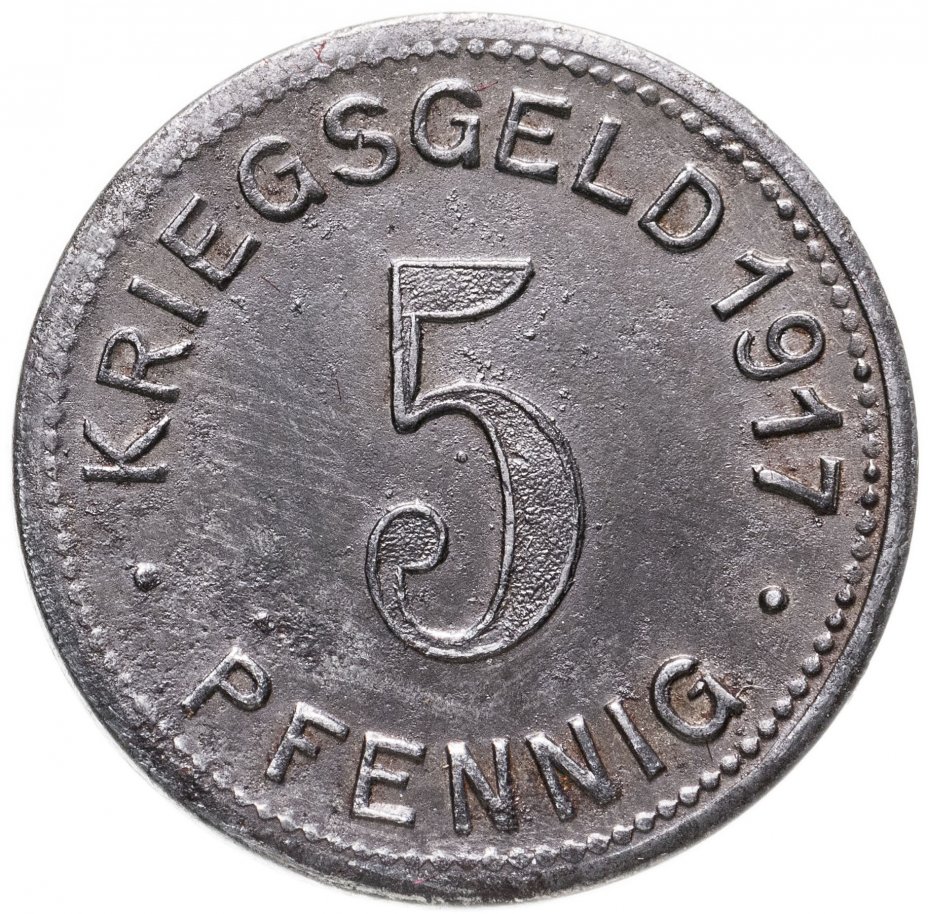 купить Германия (Эльберфельд) нотгельд 5 пфеннигов 1917