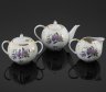 Купить Чайный сервиз "Сирень" на шесть персон (15 предметов), фарфор, деколь, золочение, Дулевский фарфоровый завод (Дулёво), СССР, 1968 г.
