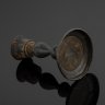 Купить Подсвечник на одну свечу,  Фабрика А.В. Ксимантовского, медь, дерево, Фабрика накладного серебра А.В. Ксимантовского, Российская империя, 1860-1910 гг.