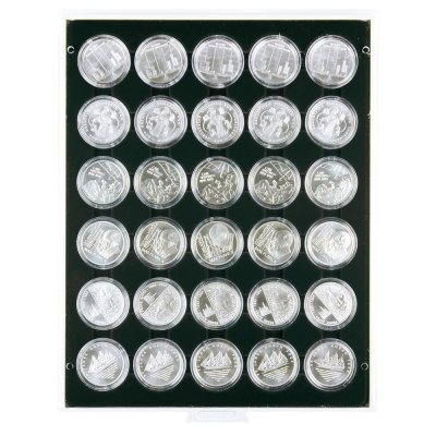 купить Бокс Carbo на 30 монет диаметром 33 мм в капсулах (Lindner, Германия)