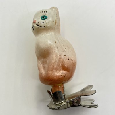 купить Игрушка ёлочная на прищепке "Мурёнка", стекло, роспись, СССР, 1950-1960 гг.