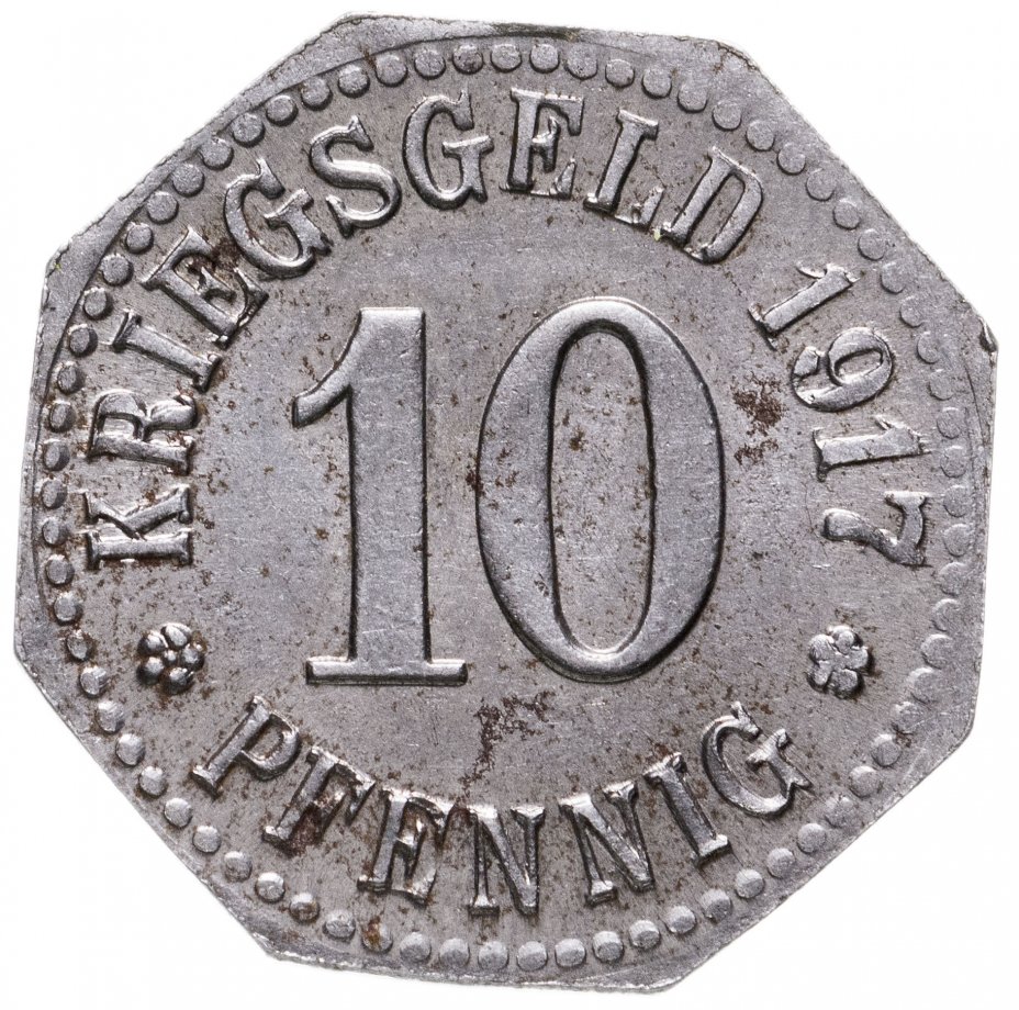 купить Германия, Висбаден 10 пфеннигов 1917