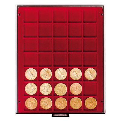 купить Бокс на 35 ячеек размером 36х36 мм (Lindner, Германия)