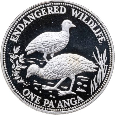 купить Тонга 1 паанга (pa'anga) 1991 "Вымирающие виды - Тонганский Большеног"