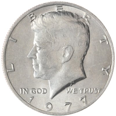 купить США 50 центов (1/2 доллара, half dollar) 1977 Kennedy Half Dollar (Кеннеди) без обозначения монетного двора