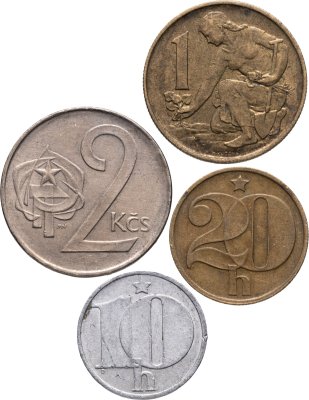 купить Чехословакия набор монет 1961-1990 (4 штуки)