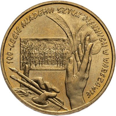 купить Польша 2 злотых 2004 "100-летие Академии изящных искусств Польши"