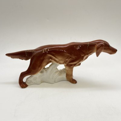 купить Статуэтка "Ирландский сеттер", скульптор П.П. Веселов, фарфор, Ленинградский фарфоровый завод (ЛФЗ), СССР, 1970-1991 гг.
