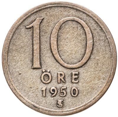 купить Швеция 10 эре (ore) 1950