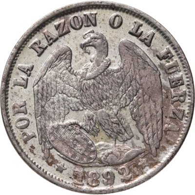 купить Чили 1/2 десимо (decimo) 1892