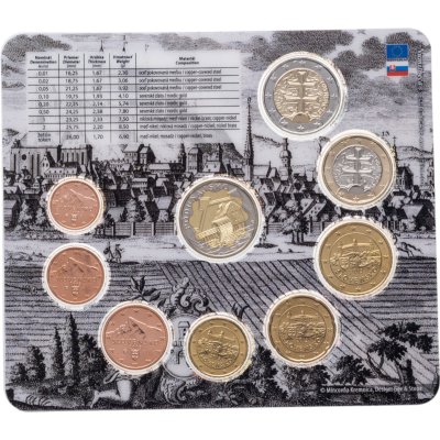 купить Словакия годовой набор евро 2013 (8 монет + жетон в буклете)