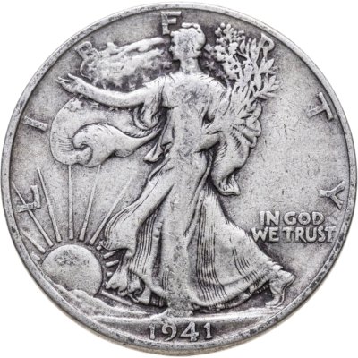 купить США 50 центов (1/2 доллара, half dollar) 1941 Walking Liberty Half Dollar