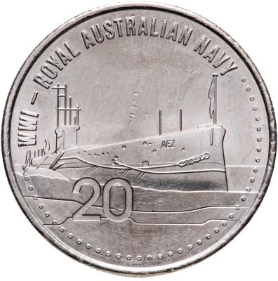 купить Австралия 20 центов 2015 "Королевский флот Австралии"