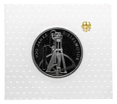 купить Германия 10 марок (deutsche mark) 1997 F "100 лет дизельному двигателю"